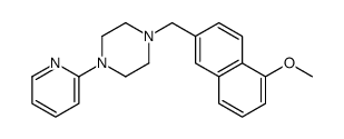 1-[(5-methoxynaphthalen-2-yl)methyl]-4-pyridin-2-ylpiperazine Structure