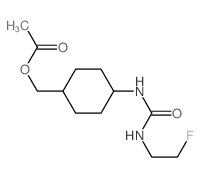 Urea,N-[4-[(acetyloxy)methyl]cyclohexyl]-N'-(2-fluoroethyl)-, trans- (9CI)结构式