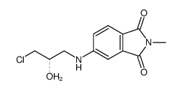 5-(3-chloro-2-hydroxy-propylamino)-2-methyl-isoindole-1,3-dione结构式