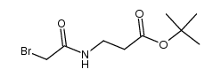 3-(2-bromo-acetylamino)-propionic acid tert-butyl ester结构式