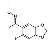 1-(6-iodobenzo[d][1,3]dioxol-5-yl)ethanone O-methyl oxime Structure