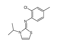 (2-chloro-4-methyl-phenyl)-(3-isopropyl-3H-thiazol-2-ylidene)-amine结构式