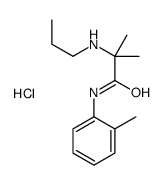 2-methyl-N-(2-methylphenyl)-2-(propylamino)propanamide,hydrochloride结构式
