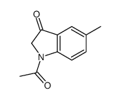 1-acetyl-5-methyl-2H-indol-3-one结构式