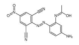 N-[5-amino-2-[(2,6-dicyano-4-nitrophenyl)diazenyl]phenyl]acetamide结构式