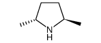 (2R,5R)-(-)-反-2,5-二甲基吡咯烷结构式