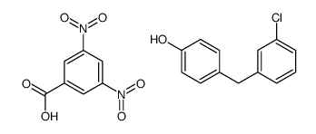 4-[(3-chlorophenyl)methyl]phenol,3,5-dinitrobenzoic acid Structure