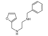N-benzyl-N'-(furan-2-ylmethyl)ethane-1,2-diamine Structure
