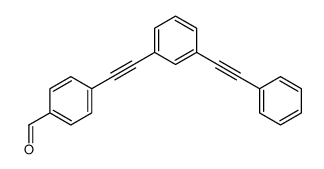 4-[2-[3-(2-phenylethynyl)phenyl]ethynyl]benzaldehyde Structure