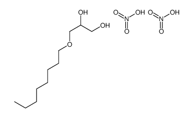 nitric acid,3-octoxypropane-1,2-diol结构式