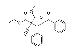 1-O-ethyl 3-O-methyl 2-cyano-2-(2-oxo-1,2-diphenylethyl)propanedioate结构式