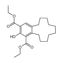 2-hydroxy-5,6,7,8,9,10,11,12,13,14-decahydro-benzocyclododecene-1,3-dicarboxylic acid diethyl ester Structure