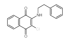 1,4-Naphthalenedione,2-chloro-3-[(2-phenylethyl)amino]- structure