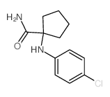 Cyclopentanecarboxamide,1-[(4-chlorophenyl)amino]- Structure
