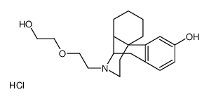 Morphinan-3-ol,17-(2-(2-hydroxyethoxy)ethyl)-,hydrochloride,(-)结构式