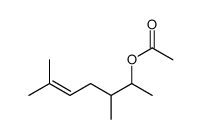 3,6-dimethylhept-5-en-2-yl acetate Structure