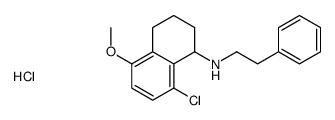 (8-chloro-5-methoxy-1,2,3,4-tetrahydronaphthalen-1-yl)-(2-phenylethyl)azanium,chloride Structure