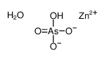zinc,hydrogen arsorate,hydrate Structure