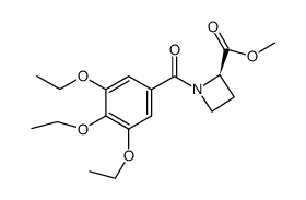 1-(3,4,5-triethoxybenzoyl)azetidine-2R-carboxylic acid methyl ester Structure