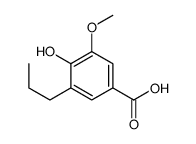4-hydroxy-3-methoxy-5-propylbenzoic acid结构式