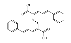 2,2'-dithiobis(5-phenyl-2,4-pentadienoic acid) Structure