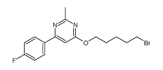 4-(5-bromopentoxy)-6-(4-fluorophenyl)-2-methylpyrimidine结构式
