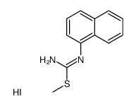 2-Methyl-1-naphthalen-1-yl-isothiourea; hydriodide结构式