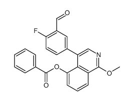 [4-(4-fluoro-3-formylphenyl)-1-methoxyisoquinolin-5-yl] benzoate结构式