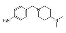 1-[(4-aminophenyl)methyl]-N,N-dimethylpiperidin-4-amine Structure