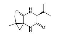 (3S,6S)-6-isopropyl-1,1-dimethyl-4,7-diazaspiro[2.5]octane-5,8-dione Structure