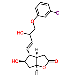(3aR,4R,5R,6aS)-4-[(1E)-4-(3-氯苯氧基)-3-羟基-1-丁烯基]六氢-5-羟基-2H-环戊并[b]呋喃-2-酮图片