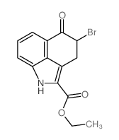 Benz[cd]indole-2-carboxylic acid, 4-bromo-1,3,4, 5-tetrahydro-5-oxo-, ethyl ester Structure