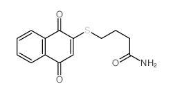 4-(1,4-dioxonaphthalen-2-yl)sulfanylbutanamide结构式