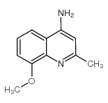 4-氨基-8-甲氧基-2-甲基喹啉结构式