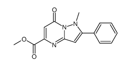 1-methyl-7-oxo-2-phenyl-1,7-dihydro-pyrazolo[1,5-a]pyrimidine-5-carboxylic acid methyl ester Structure