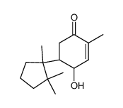 (4R)-2-Methyl-4β-hydroxy-5β-[(S)-1,2,2-trimethylcyclopentane-1β-yl]-2-cyclohexene-1-one Structure