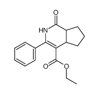 1-oxo-3-phenyl-2,4a,5,6,7,7a-hexahydro-1H-[2]pyrindine-4-carboxylic acid ethyl ester Structure