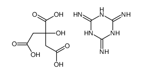 2-hydroxypropane-1,2,3-tricarboxylic acid,1,3,5-triazine-2,4,6-triamine Structure