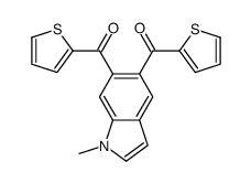 [1-methyl-6-(thiophene-2-carbonyl)indol-5-yl]-thiophen-2-ylmethanone Structure