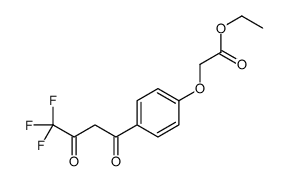 ethyl 2-[4-(4,4,4-trifluoro-3-oxobutanoyl)phenoxy]acetate结构式