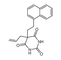 5-Allyl-5-[2-(1-naphtyl)ethyl]-2,4,6(1H,3H,5H)-pyrimidinetrione结构式