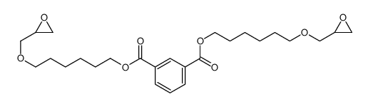 bis[6-(oxiran-2-ylmethoxy)hexyl] benzene-1,3-dicarboxylate Structure