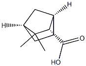 ()-exo-3,3-dimethylbicyclo[2.2.1]heptane-2-carboxylic acid结构式
