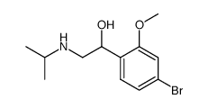 1-(4-Bromo-2-methoxy-phenyl)-2-isopropylamino-ethanol结构式