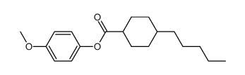 4-methoxyphenyl 4-pentylcyclohexanecarboxylate结构式