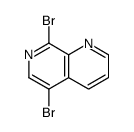 5,8-dibromo-1,7-naphthyridine Structure