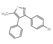 3-(4-溴苯基)-5-甲基-4-苯基异噻唑结构式