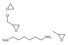 2-(chloromethyl)oxirane,hexane-1,6-diamine,2-methyloxirane,oxirane Structure