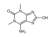 6-amino-1,3-dimethyl-7H-purine-2,8-dione结构式