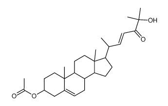 (3β,22E)-3,25-Dihydroxy-cholesta-5,22-dien-24-one 3-Acetate结构式